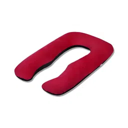 Dormyo Red & Black Fibre Filled Breathable Maternity Pillow image 2