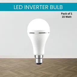 guggu 15W Rechargeable Emergency Inverter LED Bulb, Upto 4 Hours Battery For HomeY292 4 hrs Bulb Emergency Light image 1