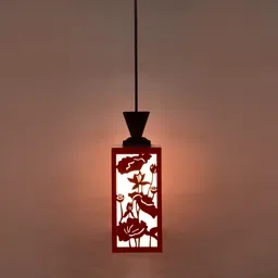 shyam enterprises Wooden Hanging Thali Lamp Elegance for Home Decor and Festive Celebrations Ceiling Light Ceiling Lamp-picture-11