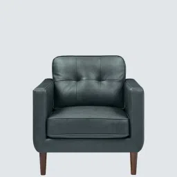 timberly Shlok Leatherette Arm Chair In Grey Colour image 4