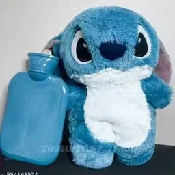 hellobear Blue Hot Water Bag Cute Soft Plush Stitch Cartoon Toy for Girls - 30 cm-picture-28