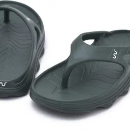 doubleu Men Riva Thong Dark Olive Green Men Flip Flops image 3