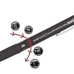 saputra 2.0mm Mechanical Auto Pencil with sharpner rear end + Lead Box (5 Leads) Pencil image 5