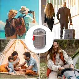 dreamy delights Travel Leakproof Shower Soap Box Bathroom With Durable Lid And Convenient Handle image 2