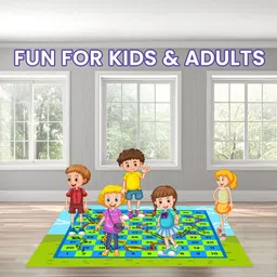 flexora Giant 8x8 ft Snakes & Ladders Floor Game Mat Party & Fun Board Game image 2