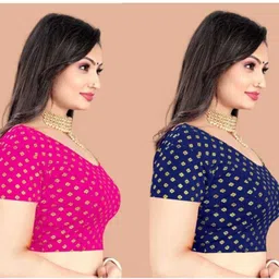 priyanka textiles Round Neck Women Blouse-picture-43