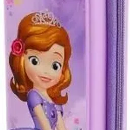 jellify Sofia Pencil Box Zipper with Inbuilt Pencil stand | Pencil Box for Girls Sofia Art Plastic Pencil Box image 5