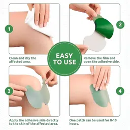 agirlvct Knee Patches Herbal Knee Pain Relief Patch – Natural Knee Pain Relief Patches 10 Knee Support image 5