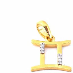 Bliss diamonds Gemini Pendant 18kt Diamond Yellow Gold Pendant-picture-12