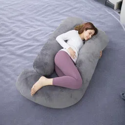 thukran Polyester Fibre Solid Pregnancy Pillow Pack of 1-picture-13