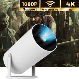 Frony Smart Projector for Home 4K Support Rotabable Design withApp Netflix,YouTubeB426 (4500 lm / 1 Speaker / Wireless / Remote Controller) Portable Projector-picture-24