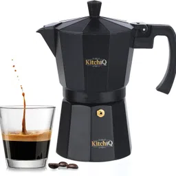 kitchiq Classic Moka Pot, Stovetop,Espresso Coffee Maker, 300ML, Premium Aluminium Built Personal Coffee Maker-picture-24