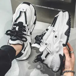 laxyash WHITE SHOES PREMIUM QUALITY SNEAKERS Walking Shoes For Men image 3