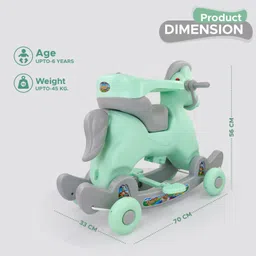 dash 2in1 Musical Ride on horse for kids, Rocker come Ride-on(Capacity 20kg) Rideons & Wagons Non Battery Operated Ride On image 3