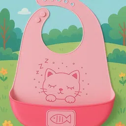 badal kids Food‑Grade Silicone Baby Feeding Bib with Deep Pocket | Waterproof, Adjustable-picture-21