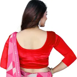 advik creation U-Neck Women Blouse image 4