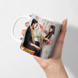 giftspedia Photo & Text Printed Cup For Birthday , Anniversary Gift White mug+ 212 Ceramic Coffee Mug-picture-17