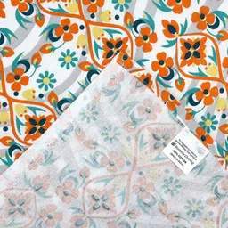 BOMBAY DYEING Blumen Green Floral Printed Cotton 104 TC Queen Bedsheet Set 2.54 x 2.24m image 2