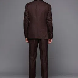 Louis Philippe Checked Single-Breasted Slim Fit Formal 3-Piece Suit image 4