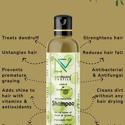 NATURALEZA CASTILE Amla & Shikakai Rejuvenating Shampoo- 200 ml image 3