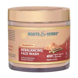 ROOTS & HERBS Rebalancing Face Wash Powder With Manjistha - 60 g image 1