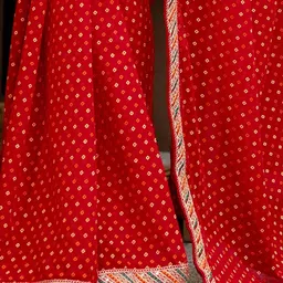 Satrani Bandhani Printed Pure Georgette Saree image 4