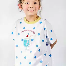 LULU & SKY Polka Dot Print Cotton Top-picture-32