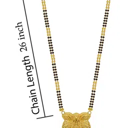 Bhanu diam Gold-Plated Brass Mangalsutra image 2