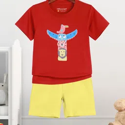 HELLCAT Boys Printed Short Sleeves T-shirt With Shorts-picture-39