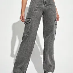 M MODDY Women Jean Straight Fit High-Rise Cargo Styles Jeans-picture-36