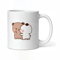 Mr UVD White & Beige Graphic Printed Ceramic Mug 350 ml image 2