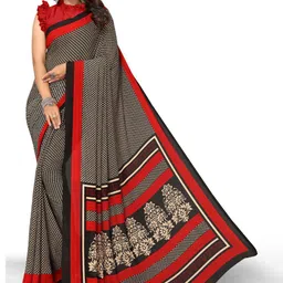 MADHUR MILAN Ethnic Motifs Pure Crepe Saree-image-64