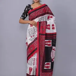 clothonus Ethnic Motifs Block Printed Saree-picture-37