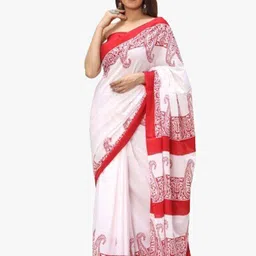 clothonus Ethnic Motifs Printed Pure Cotton Saree-picture-15