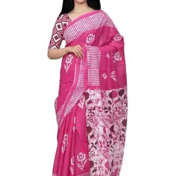 clothonus Ethnic Motifs Printed Pure Cotton Block Print Saree-picture-25
