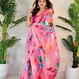 Sanwariya Silk Abstract Printed Satin Saree-picture-19