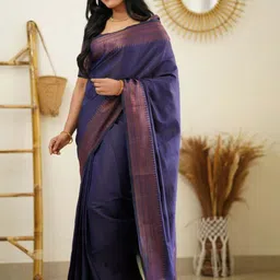 Areca Designer Zari Banarasi Saree-image-56