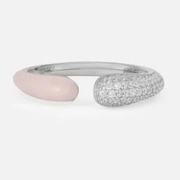 Mia By Tanishq 925 Sterling Silver Cubic Zircon Studded Finger Ring image 2
