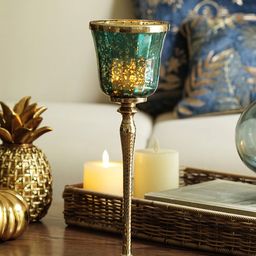 Pure Home and Living Green & Gold-Toned Candle Holder-picture-29