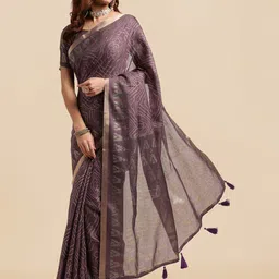 MIRCHI FASHION Bandhani Printed Zari Saree-image-2