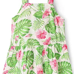 CrayonFlakes Girls Printed Square Neck Top With Palazzo image 4