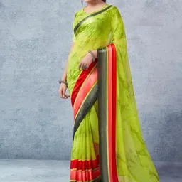 Sitanjali Abstract Printed Pure Georgette Bagh Saree-picture-33