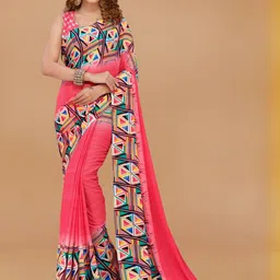 Moda Rapido Poly Georgette Saree-picture-18