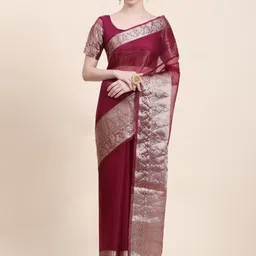Rujave Zari Organza Saree-picture-21