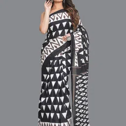 KALINI Geometric Printed Pure Cotton Saree-picture-21
