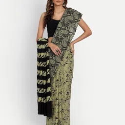 KALINI Ethnic Motifs Printed Pure Cotton Saree-picture-24