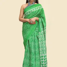 BUTA BUTI Printed Pure Cotton Saree-image-30