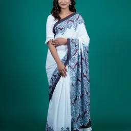 BUTA BUTI Floral Pure Cotton Saree-picture-35