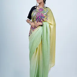 BUTA BUTI Floral Printed Tasselled Pure Cotton Saree-picture-32