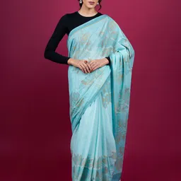 BUTA BUTI Floral Woven Design Pure Cotton Saree-picture-30